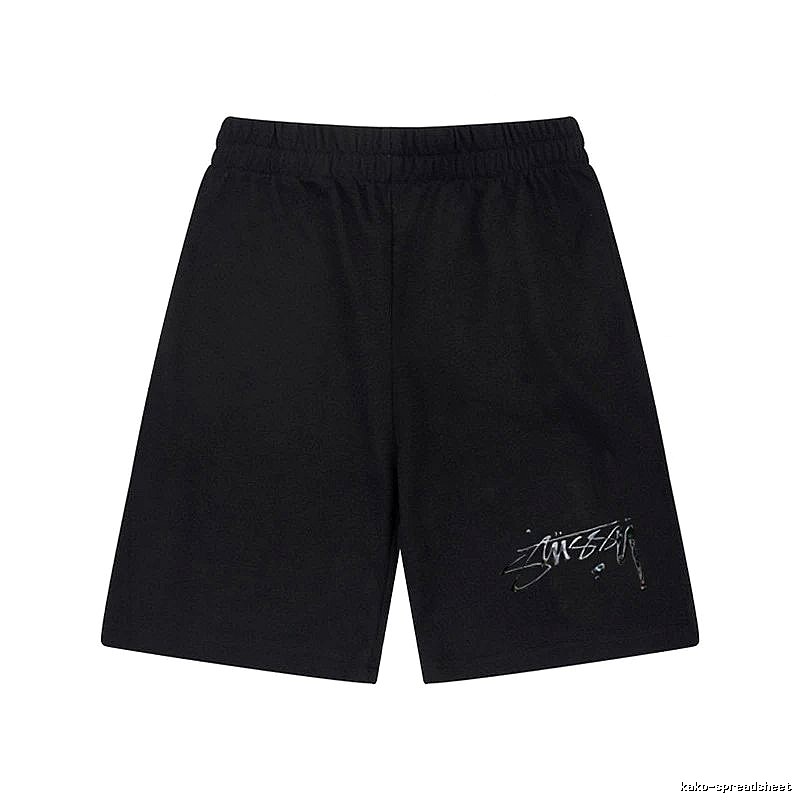 Stussy Basic Style Trendy Black Shorts