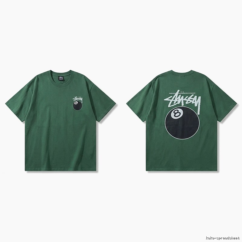 Stussy Black Eight Series Trendy and Cool Style T-shirt