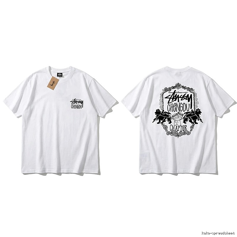 Stussy Chengdu Series Simple White T-shirt