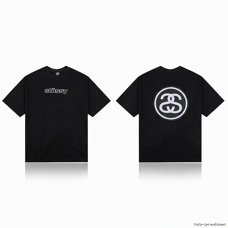 Stussy classic black T-shirt
