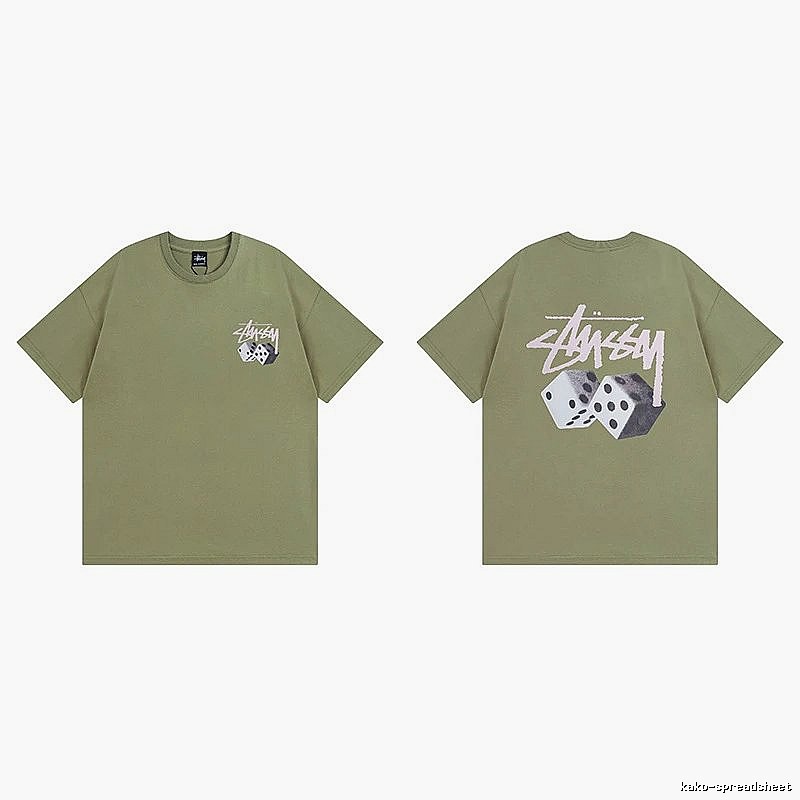 Stussy Green Spider Graphic T-Shirt Everyday Rotation Logo