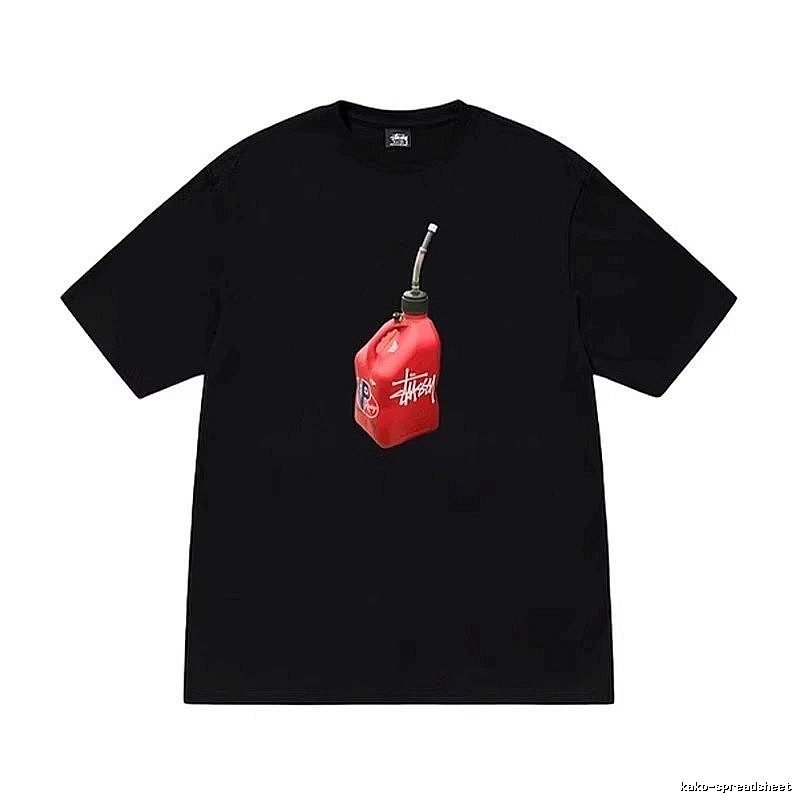 Stussy Monogram Graphic T-shirt Black White Stussy for Layered Styling