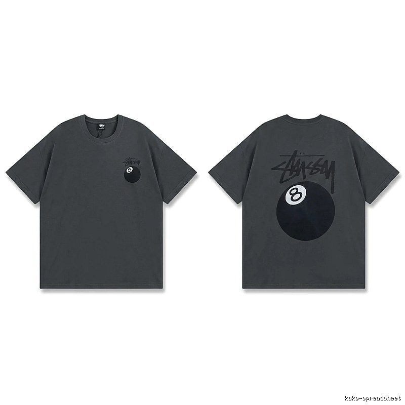 Stussy No.8 Retro Black T-shirt