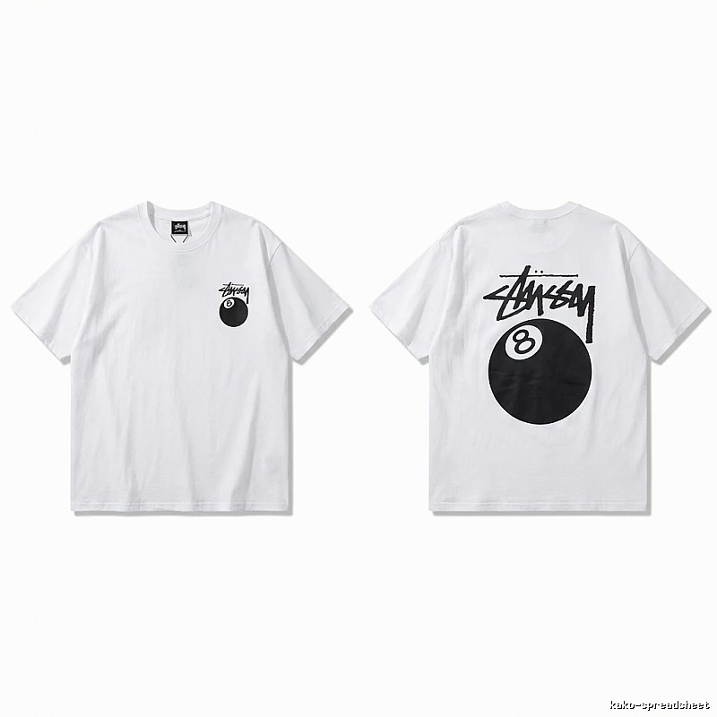 Stussy trendy style white T-shirt