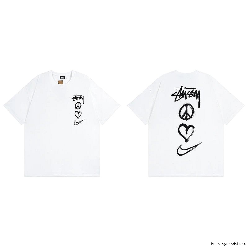 Stussy White Spider Graphic T-Shirt Logo Detail