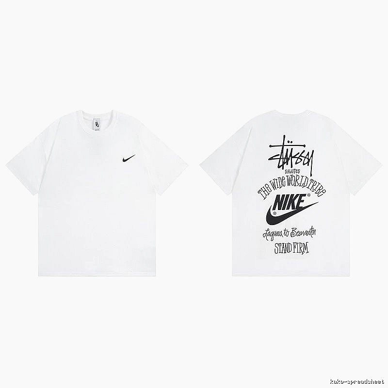 Stussy White Spider Graphic T-Shirt Poolside Style Logo
