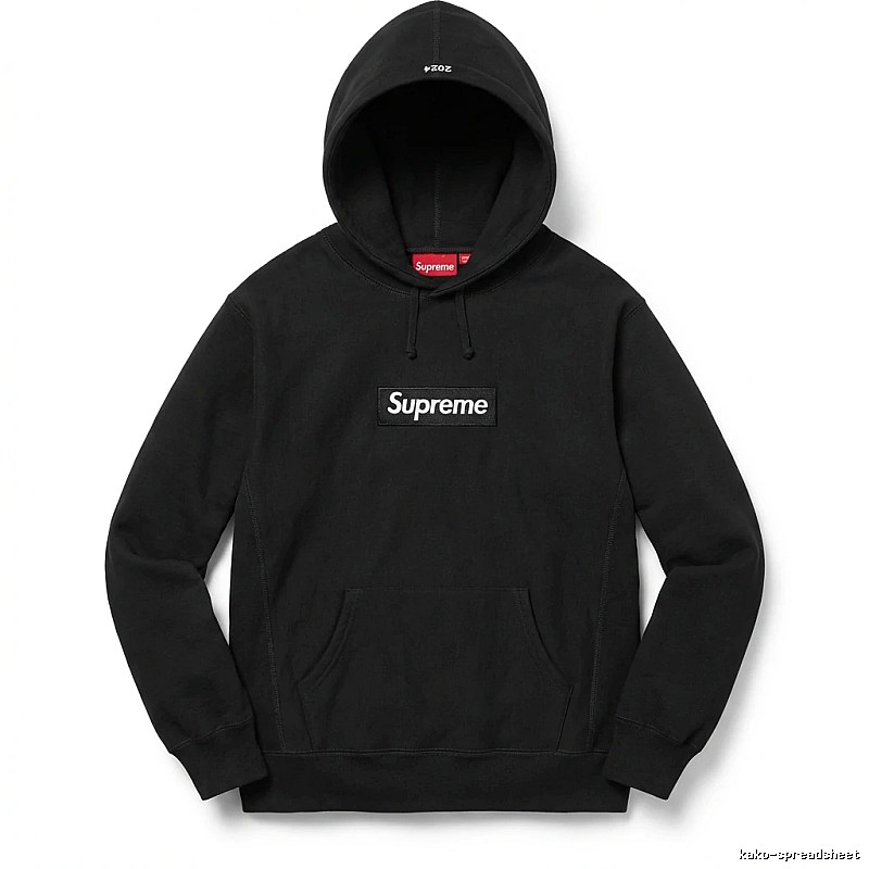 Supreme basic black hoodie