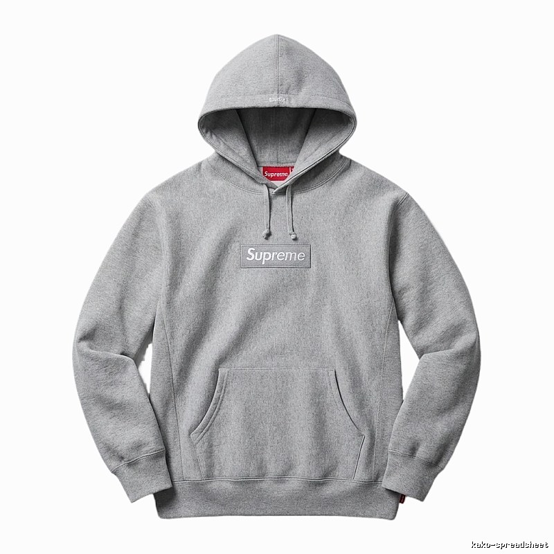 Supreme basic grey hoodie