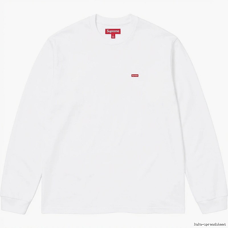 Supreme basic simple white long-sleeve