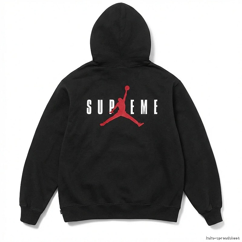 Supreme Co-branded Black Hoodie