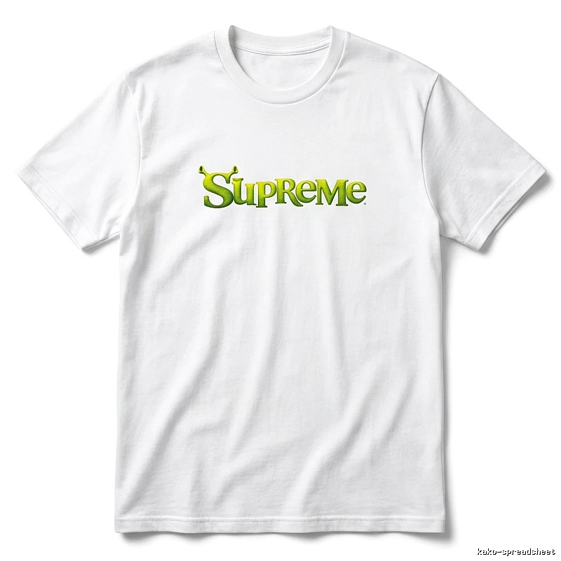 Supreme Fluorescent Green Trendy T-shirt