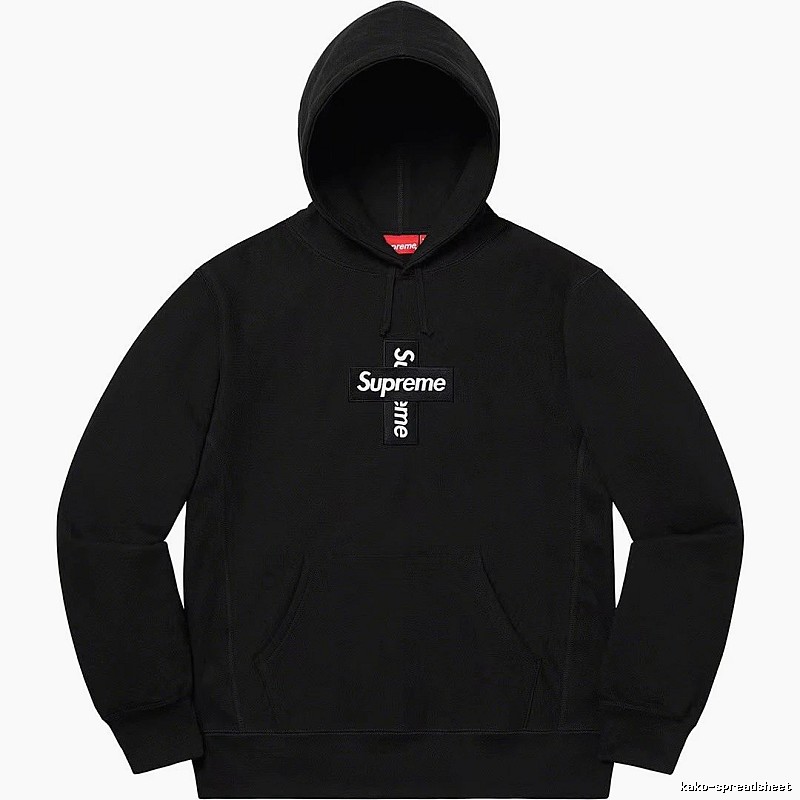 Supreme Lightweight Logo hoodie Gray Red Oversized for Trend Styling