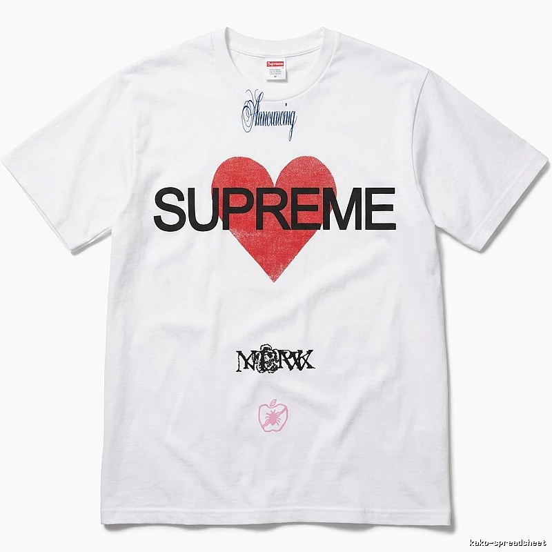 Supreme Love Trendy White T-shirt