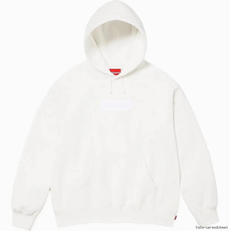 Supreme Monogram Logo hoodie Gray Red Oversized for Layered Styling