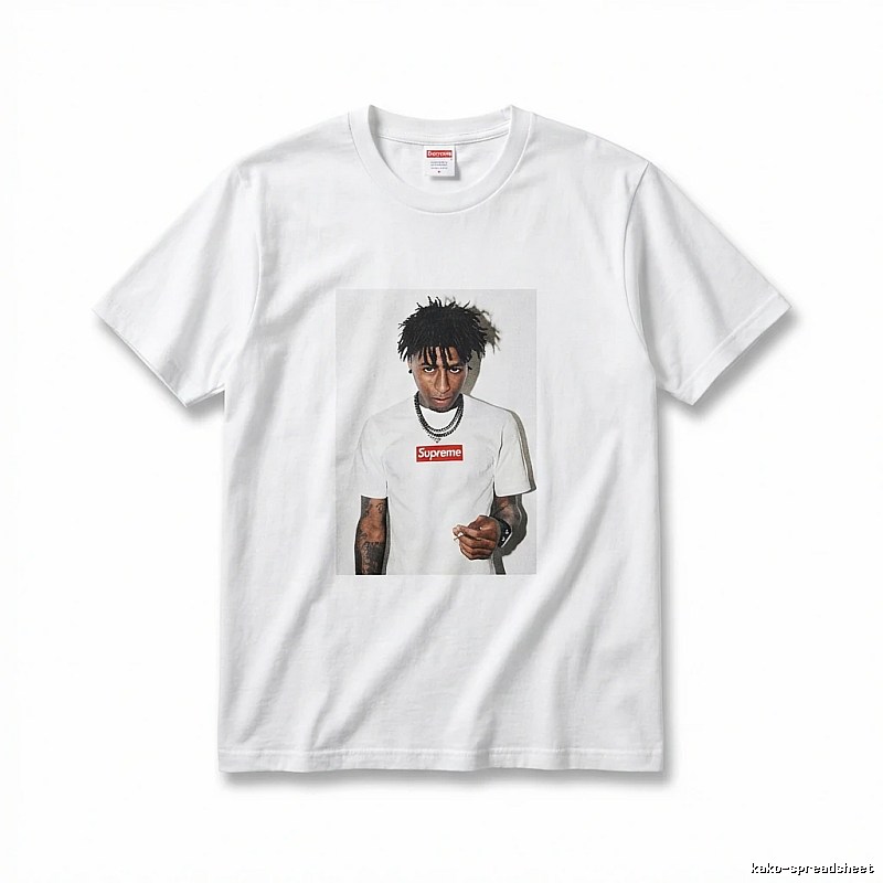 Supreme Portrait Print Style White T-shirt