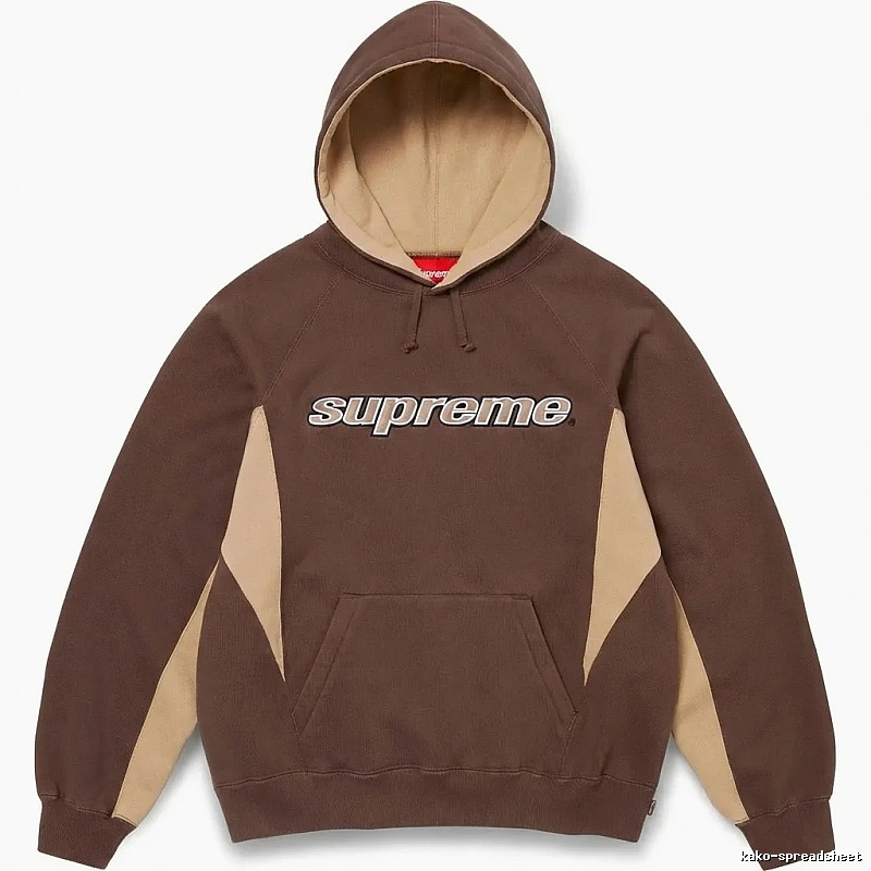 Supreme retro-style brown hoodie