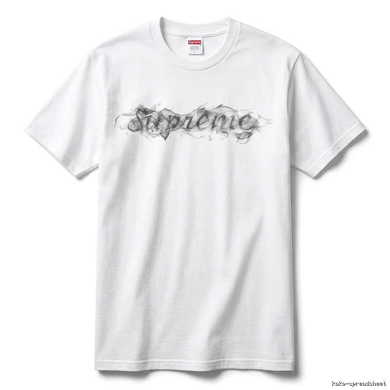 Supreme Smoke Style White T-shirt