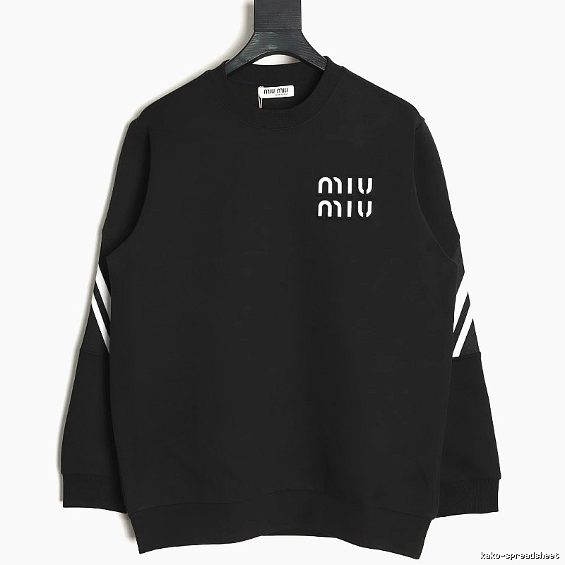 Sweatshirt by Miu Miu with Black Sweatshirt with White Miu
