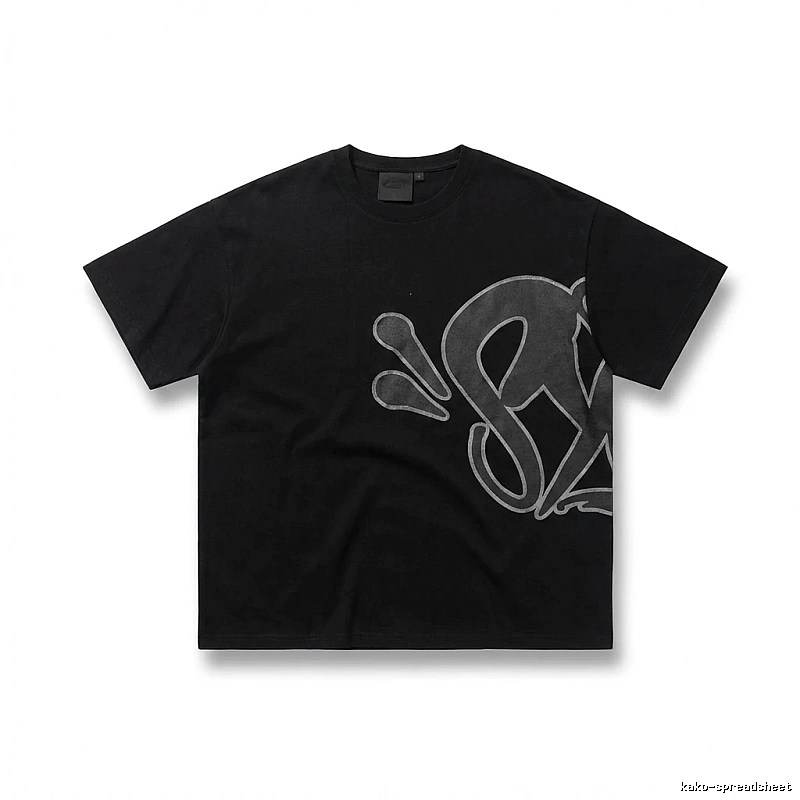 SynaWorld Trendy Black T-shirt