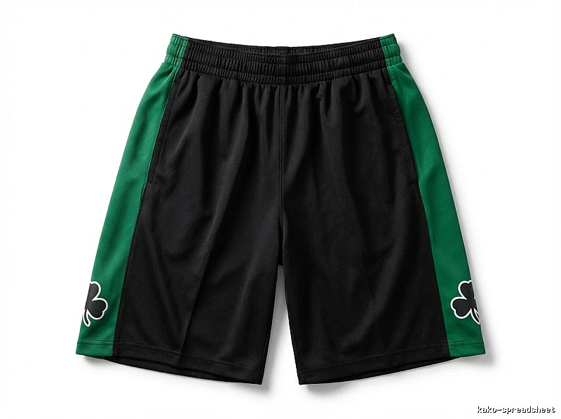 Tatum Celtics-style black and green shorts