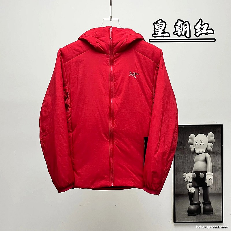 Technical Shell Jacket in Red with bright hooded body - Arc'teryx