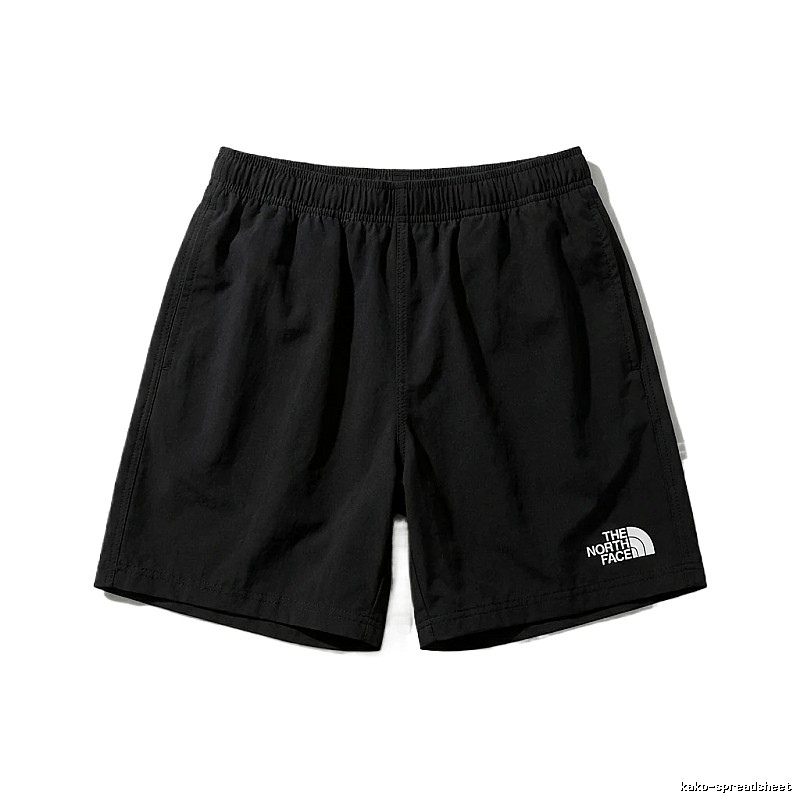The North Face minimalist style black shorts