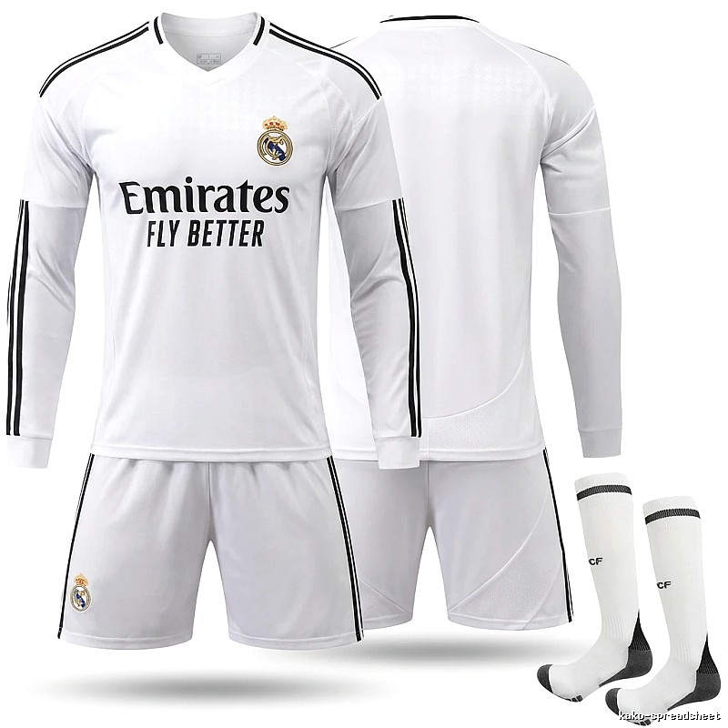 The white sporty jersey of Real Madrid.