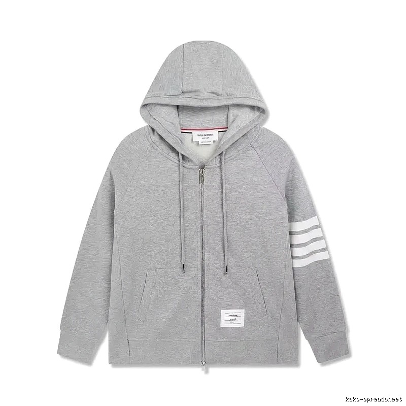 Thom Browne's classic grey hoodie