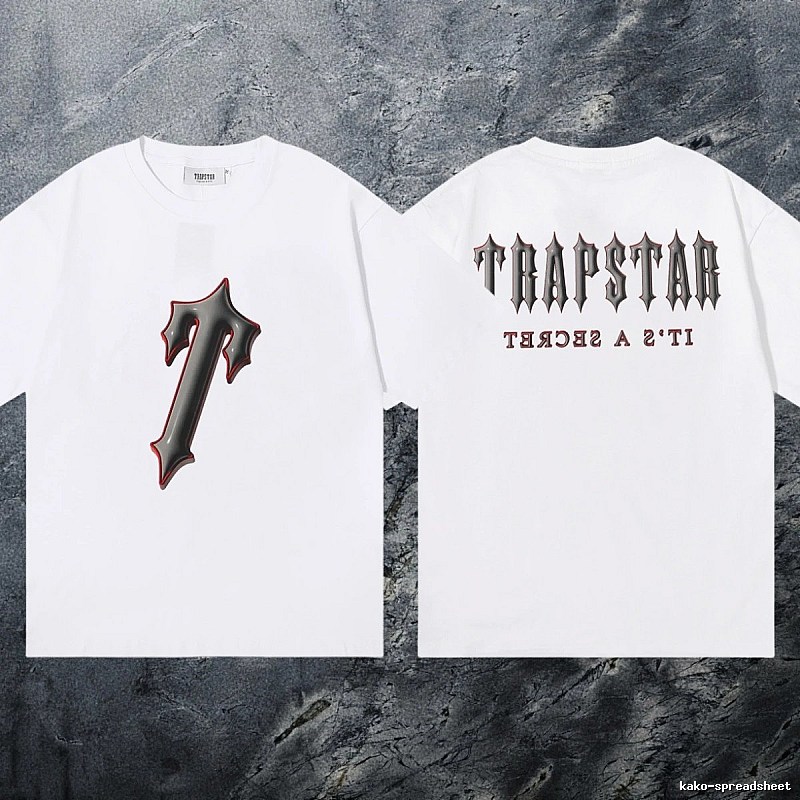 Trapstar Casual Keys graphic T-shirt Black White Key for Comfortable Styling