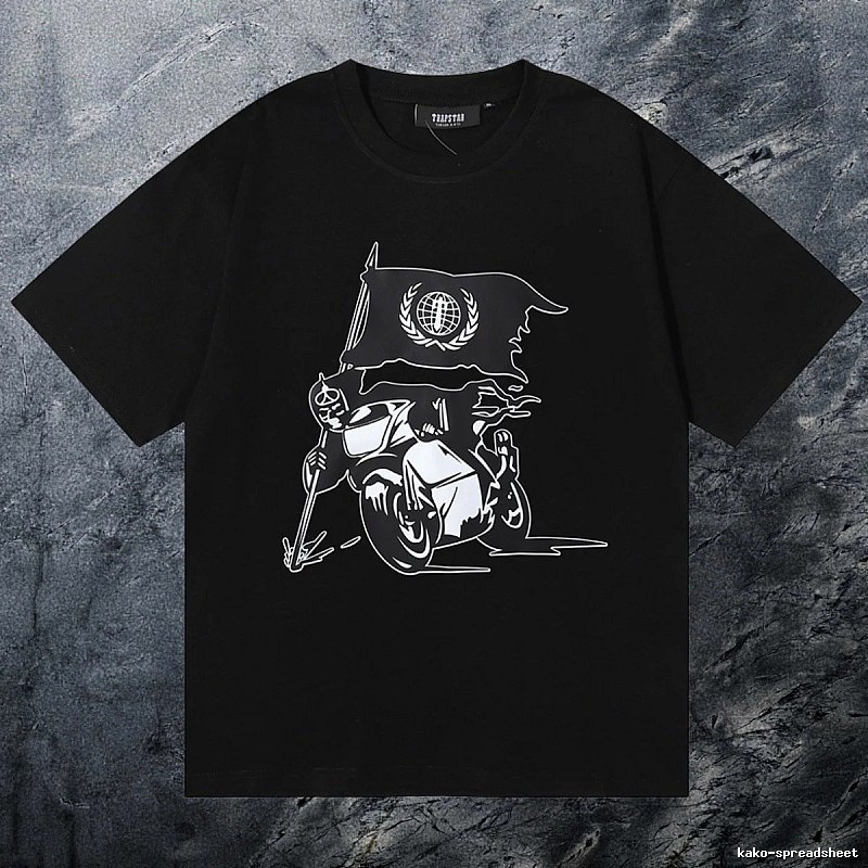Trapstar Premium Style Keys graphic T-shirt Black White Key for Resort Outfits