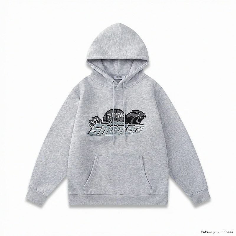 Trapstar - printed casual - style grey hoodie
