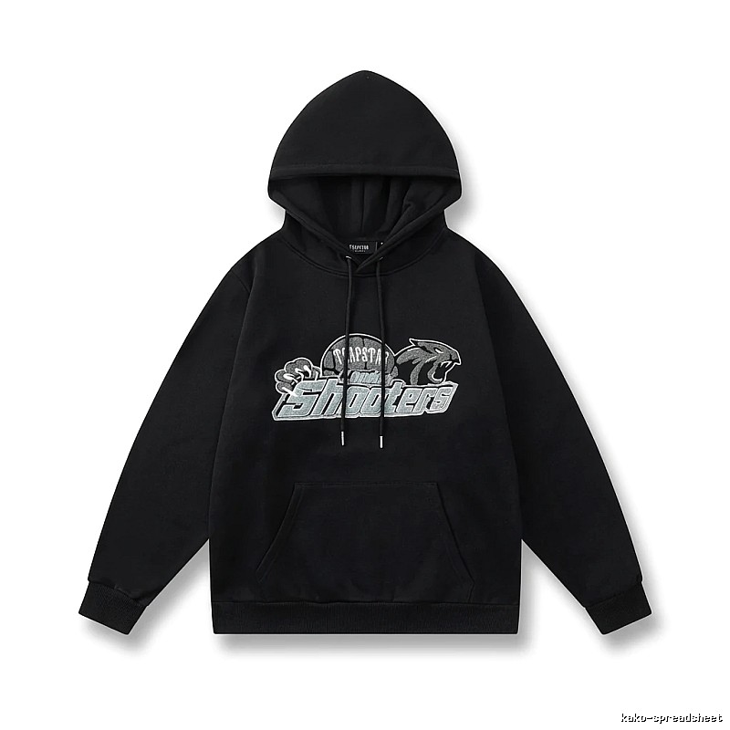 Trapstar - printed trendy and cool black hoodie