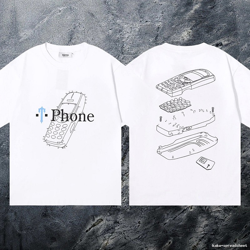 Trapstar Resort Keys graphic T-shirt Black White Key for Travel Looks