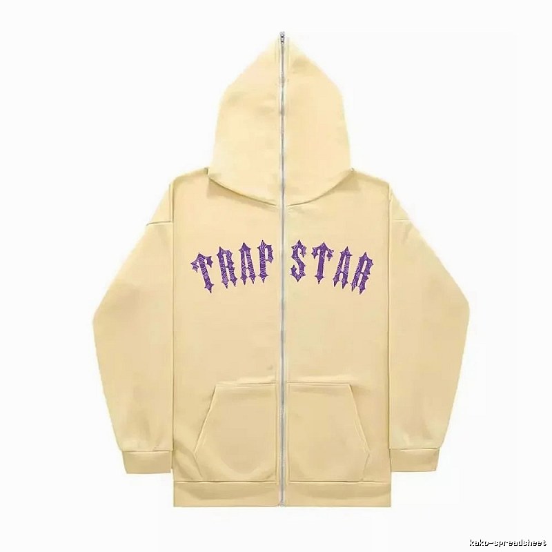 Trapstar Statement Graphic zip hoodie Black Zip Pink for Easy Pairing