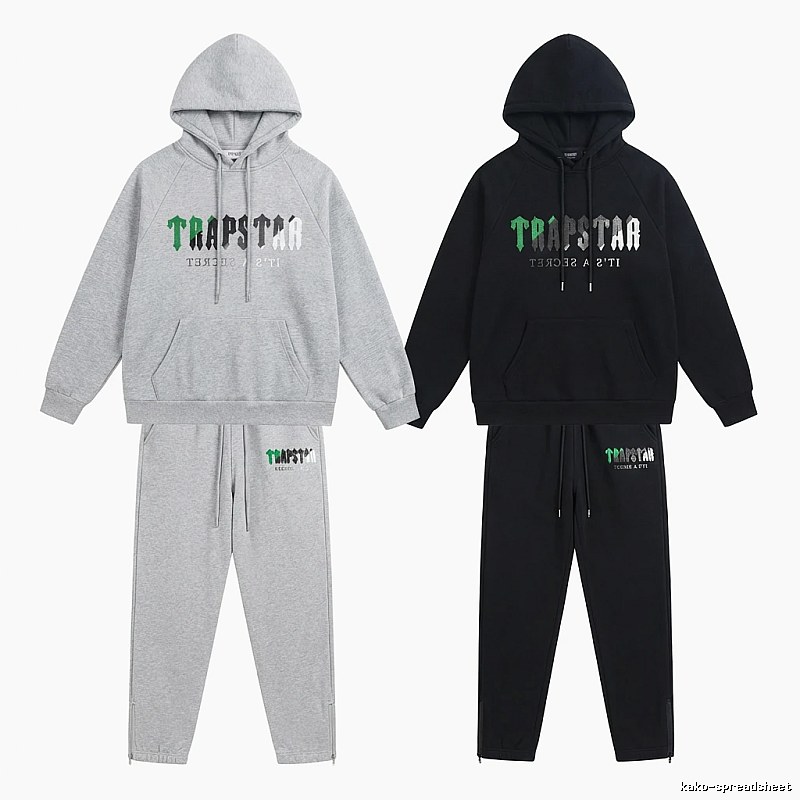 Trapstar Trendy and Cool Style Grey-Black Suit