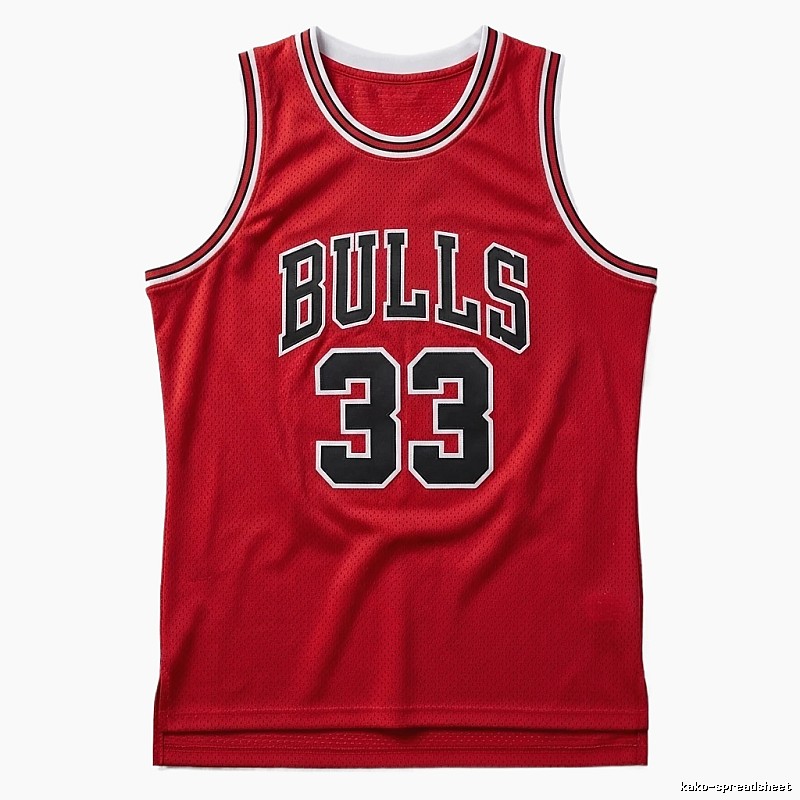 Vintage red jersey of the Michael Jordan.