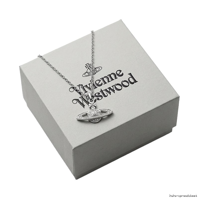 Vivienne Westwood Saturn Silver Necklace