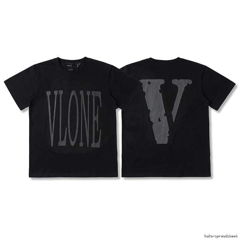 Vlone minimalist style black T-shirt