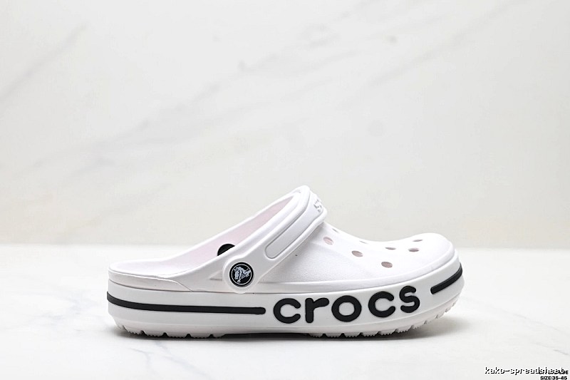 White trendy style of Crocs clogs